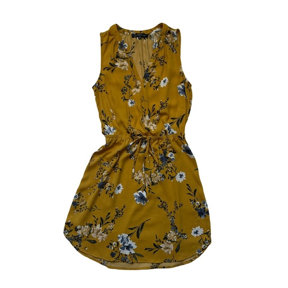 DYNAMITE Floral Yellow Flowy Dress - Picture 1 of 5
